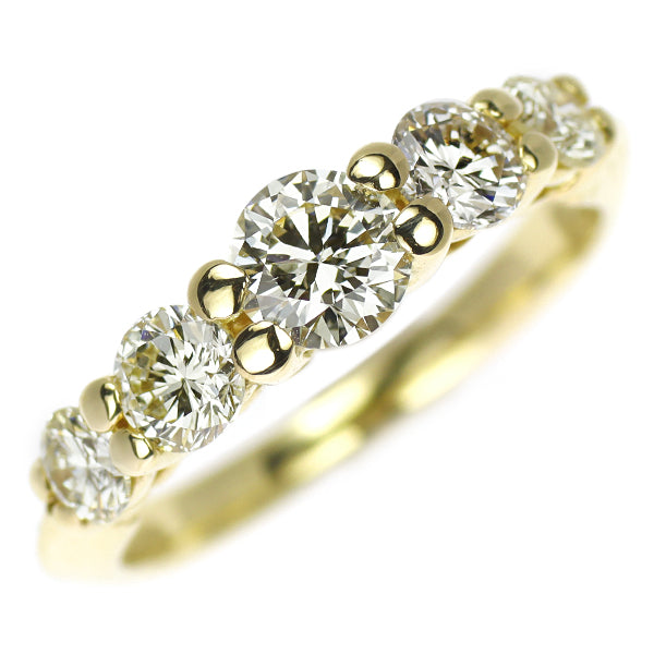 クイーン/平和堂貿易 K18YG ダイヤモンド リング 1.04ct 一文字