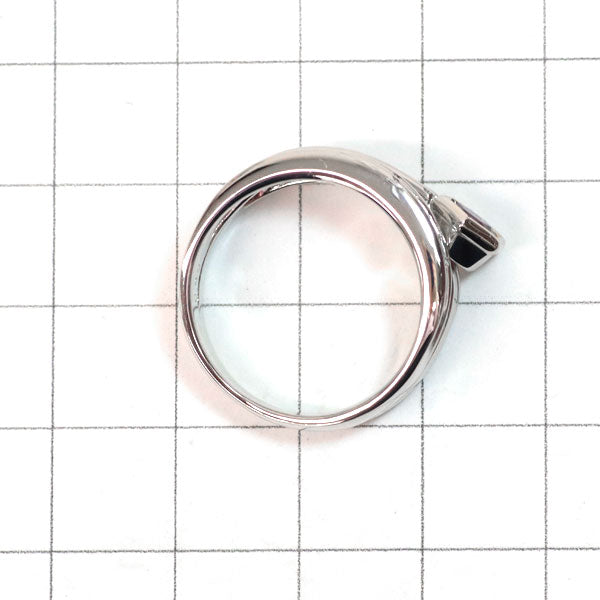 Pt900 ガーネット ダイヤモンド リング D0.22ct