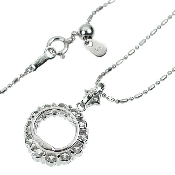 Pt900/ Pt850 ダイヤモンド ペンダントネックレス 1.214ct