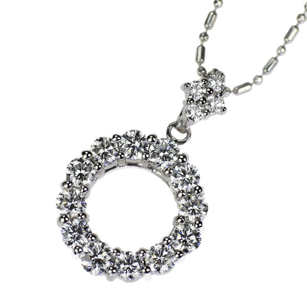 Pt900/ Pt850 ダイヤモンド ペンダントネックレス 1.214ct