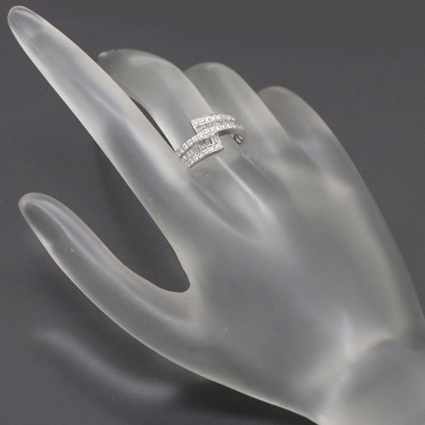 K18WG ダイヤモンド リング 0.50ct