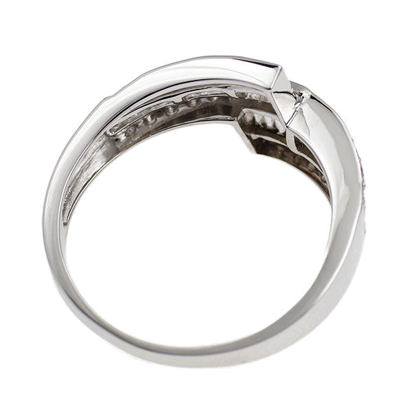 K18WG ダイヤモンド リング 0.50ct