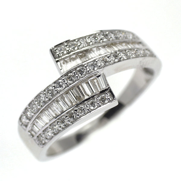 K18WG ダイヤモンド リング 0.50ct