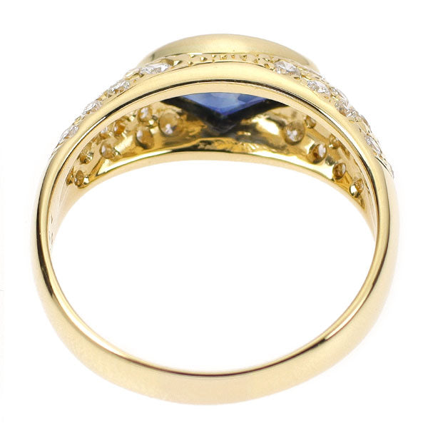 K18YG サファイア ダイヤモンド リング 1.52ct 0.51ct