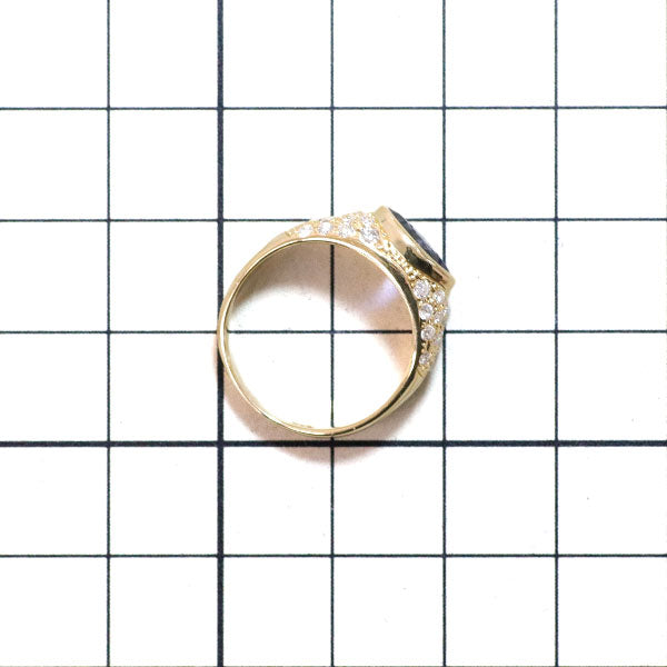 K18YG サファイア ダイヤモンド リング 1.52ct 0.51ct