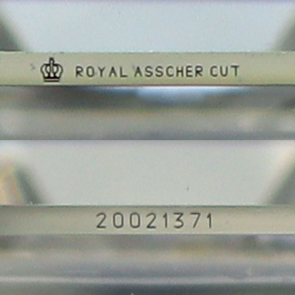 ロイヤルアッシャー Pt950 正規ロイヤルアッシャーカットダイヤモンド リング 1.085ct F VS2 D0.25ct