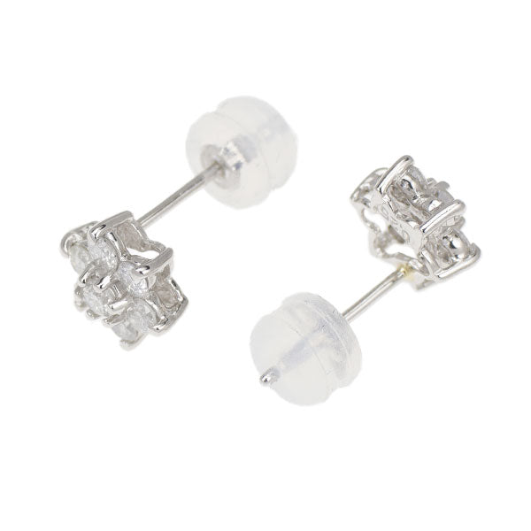 Pt900 ダイヤモンド ピアス 0.50ct フラワー
