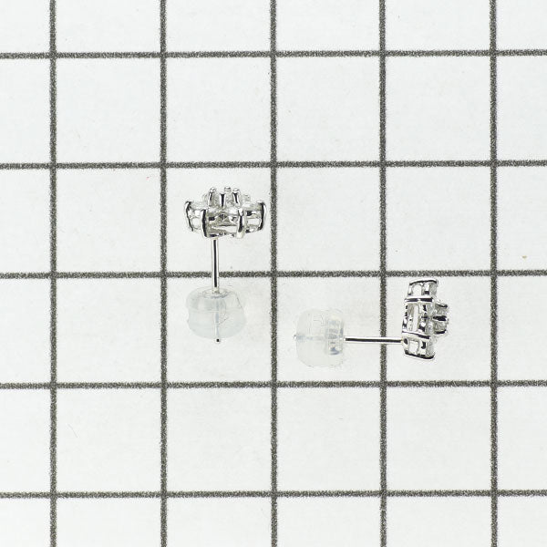 Pt900 ダイヤモンド ピアス 0.50ct フラワー