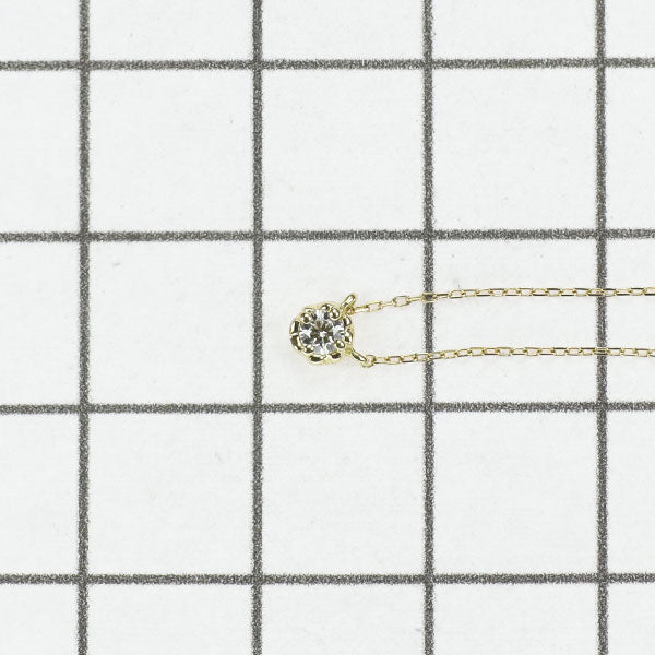 アーカー/ahkah K18YG ダイヤモンド ペンダントネックレス 0.05ct ティア