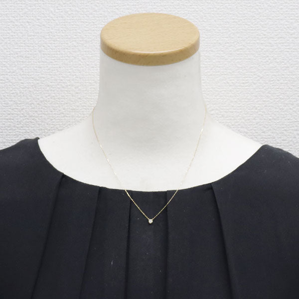 アーカー/ahkah K18YG ダイヤモンド ペンダントネックレス 0.05ct ティア