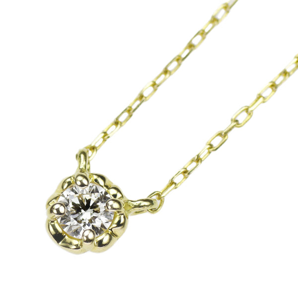 アーカー/ahkah K18YG ダイヤモンド ペンダントネックレス 0.05ct ティア