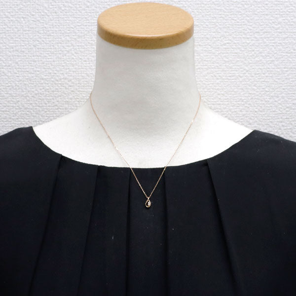 4℃ K18PG ダイヤモンド ペンダントネックレス