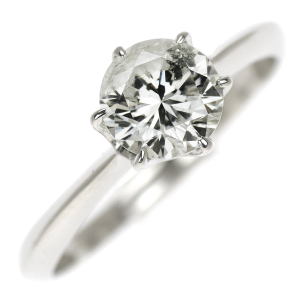Pt950 ダイヤモンド リング 1.038ct H I2 G