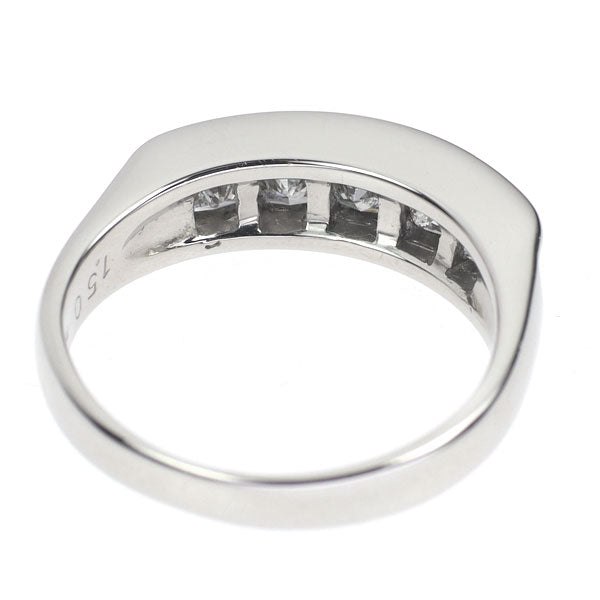 Pt900 プリンセスカットダイヤモンド リング 1.50ct 一文字