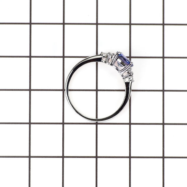 Pt950 タンザナイト ダイヤモンド リング 1.00ct D0.06ct