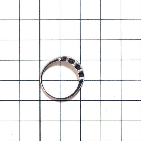 Pt900 カラーレス/トリートブルー ダイヤモンド リング 1.10ct