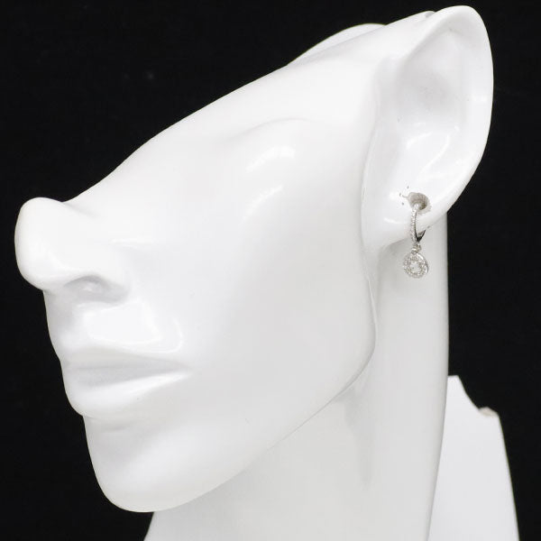 K18WG ローズカットダイヤモンド ピアス 0.24ct D0.31ct