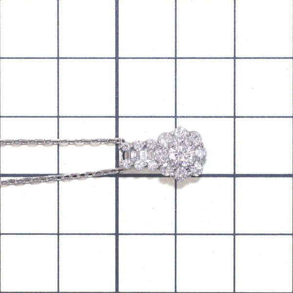 Pt900/Pt850 ダイヤモンド ペンダントネックレス 0.333ct D0.65ct