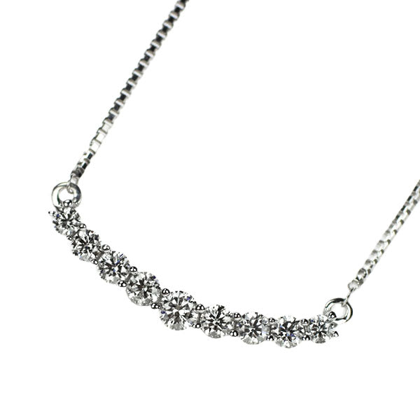 K18WG ダイヤモンド ペンダントネックレス 0.50ct
