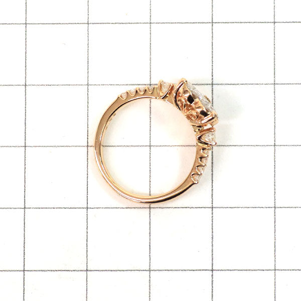 K18PG ダイヤモンド リング 0.79ct ハート ミステリーセッティング