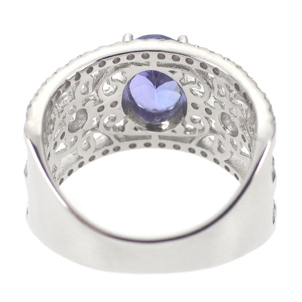 Pt900 タンザナイト ダイヤモンド リング 1.39ct D0.54ct
