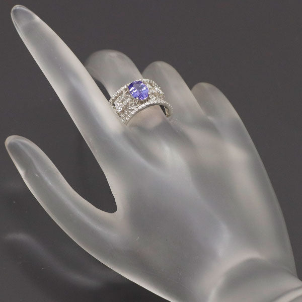 Pt900 タンザナイト ダイヤモンド リング 1.39ct D0.54ct