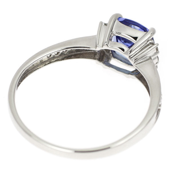Pt900 タンザナイト ダイヤモンド リング 1.04ct D0.10ct
