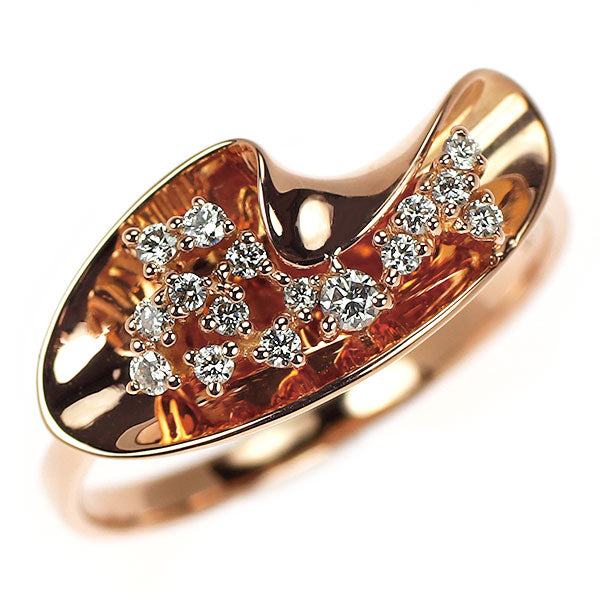 K18PG ダイヤモンド リング 0.184ct