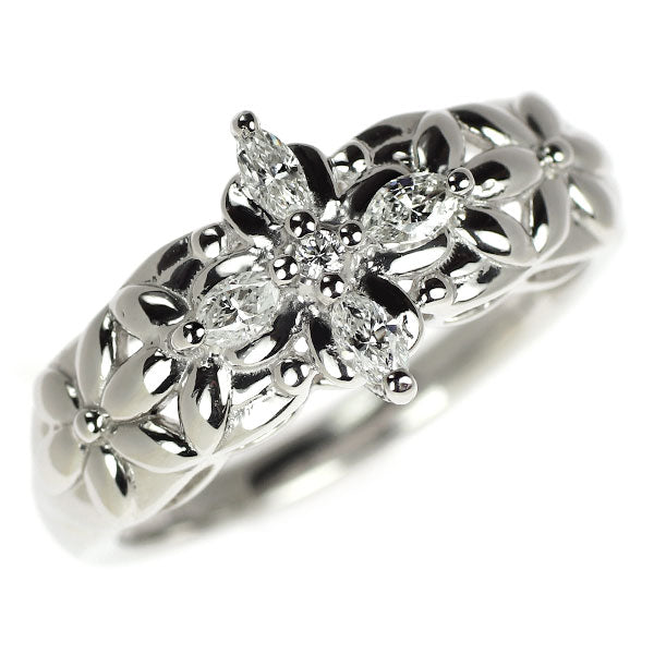 Pt999 ダイヤモンド リング 0.20ct フラワー