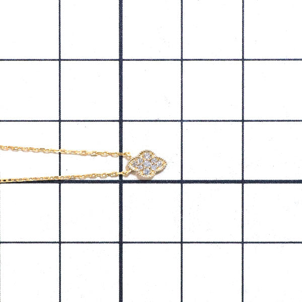 アガット K18YG ダイヤモンド ペンダントネックレス 0.04ct