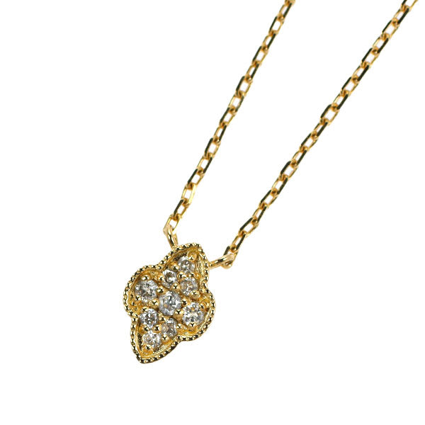 アガット K18YG ダイヤモンド ペンダントネックレス 0.04ct