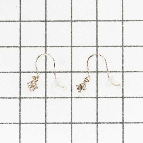 K18PG ダイヤモンド ピアス 0.10ct