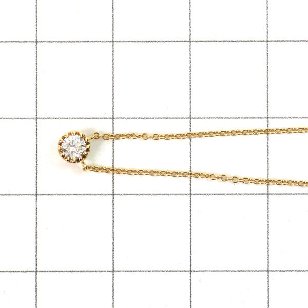 スタージュエリー K18YG ダイヤモンド ペンダントネックレス 0.12ct