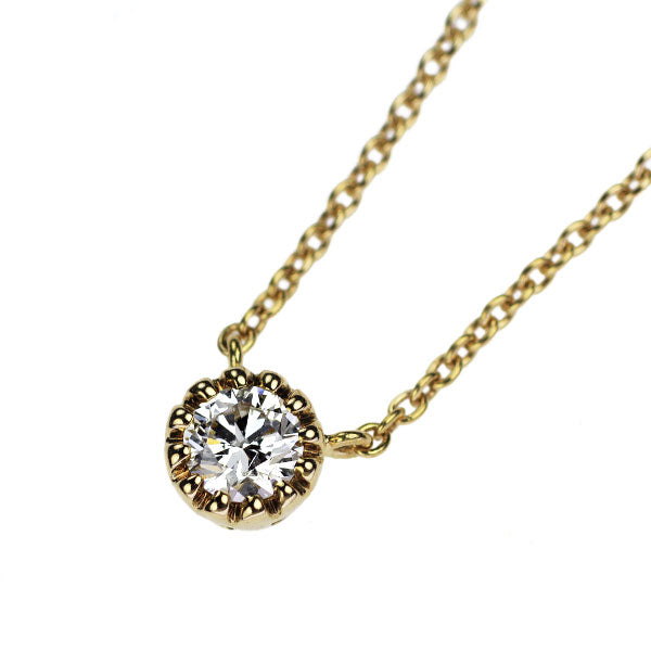 スタージュエリー K18YG ダイヤモンド ペンダントネックレス 0.12ct