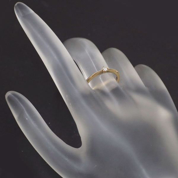 アガット K10YG ダイヤモンド リング 0.05ct the sun ring 2012