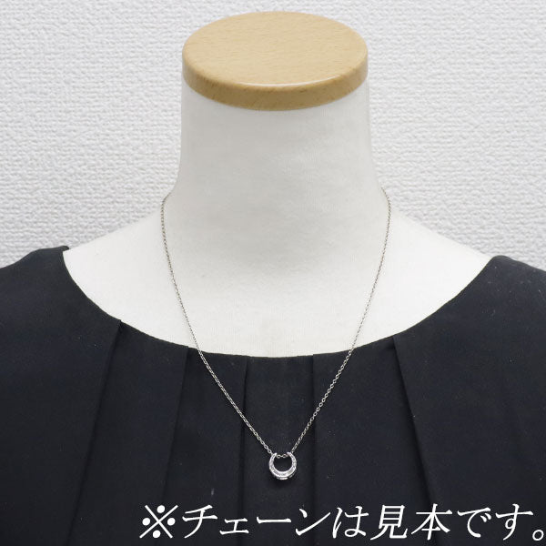 GSTV K18WG ダイヤモンド ペンダントトップ 0.18ct 大久保馬蹄 三日月