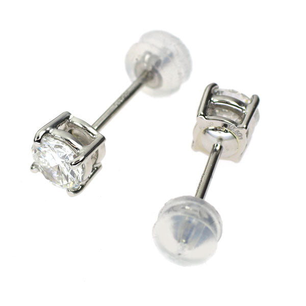 新品 Pt900 片側LDHダイヤモンド ピアス 1.006ct F/G SI2 G 片方LDH 4本爪スタッド【エスコレ】
