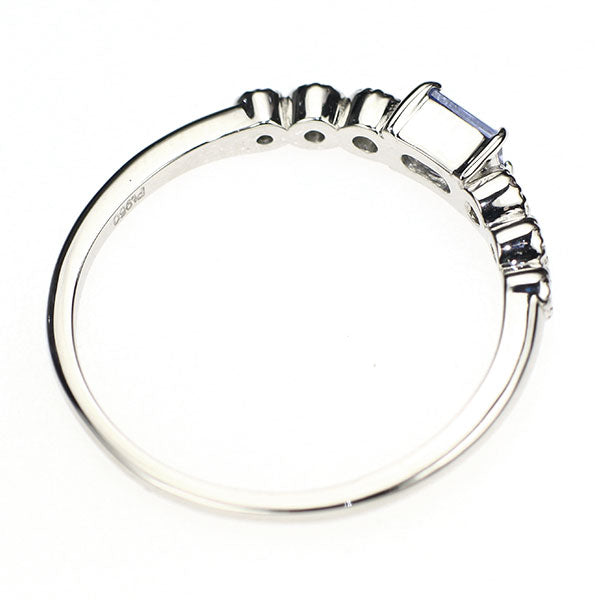 新品 Pt950 マダガスカル産単結晶デュモルチェライト ダイヤモンド リング 0.167ct D0.06ct 【エスコレ】