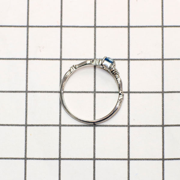 新品 Pt950 希少宝石品質 ジンバブエ産バイカラーユークレース ダイヤモンド リング 0.304ct D0.08ct 【エスコレ】