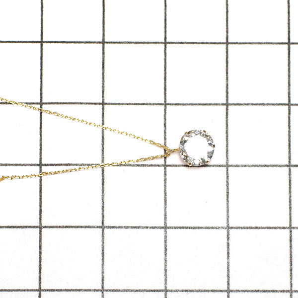 New K18YG Diamond Pendant Necklace 0.638 I I1 – セルビーオンライン