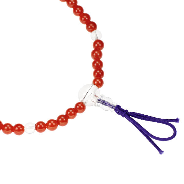 New Mediterranean Sarge/Huwatari Coral Quartz Bracelet Diameter approx. 4.4mm 