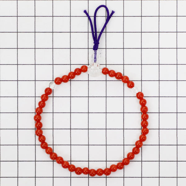 New Mediterranean Sarge/Huwatari Coral Quartz Bracelet Diameter approx. 4.4mm 