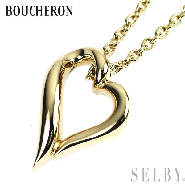 Boucheron K18YG Pendant Necklace B Collection LM 