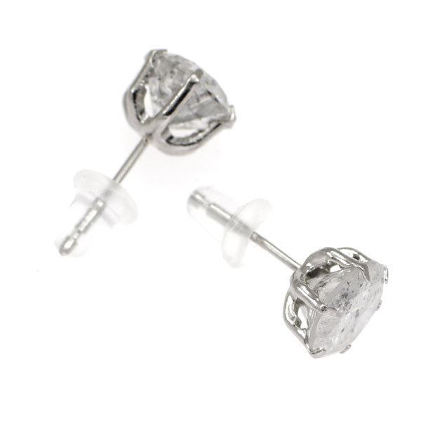 New Pt900 Diamond Earrings 3.345ct G/I I3 G/Fair 