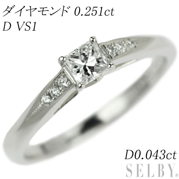 【jt075】ダイヤモンド リング/0.31ct/0.04ct/Pt900 プラチナ/未使用