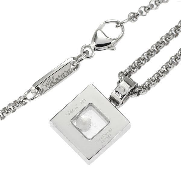 Chopard K18WG Diamond Pendant Necklace Happy Diamond 