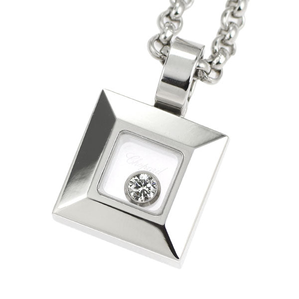 Chopard K18WG Diamond Pendant Necklace Happy Diamond 