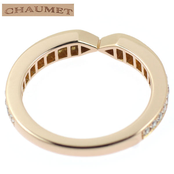 Chaumet K18PG Diamond Ring Plume Triomphe No. 46 