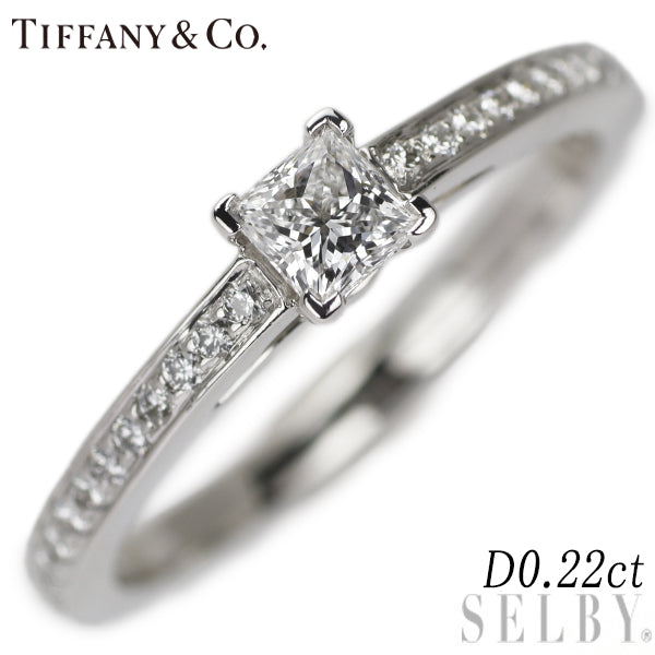 Tiffany Pt950 diamond ring 0.22ct – セルビーオンラインストア