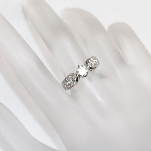 Chaumet Pt950 Diamond Ring Plume 0.51ct D VS1 #7.0《SELBY Ginza Boutique》[S Polished like new] [Used] 
